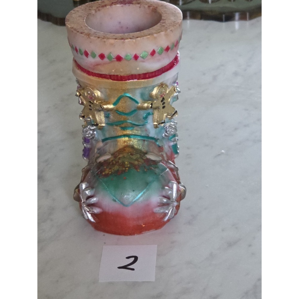 Handmade Resin Santa Boot - Picture 7 of 13